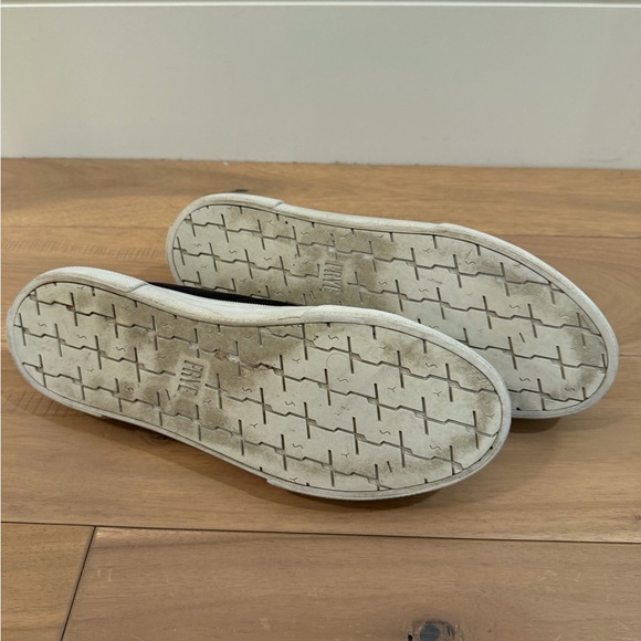 Frye Black Leather Sneakers with White Accents - Picture 5 of 5